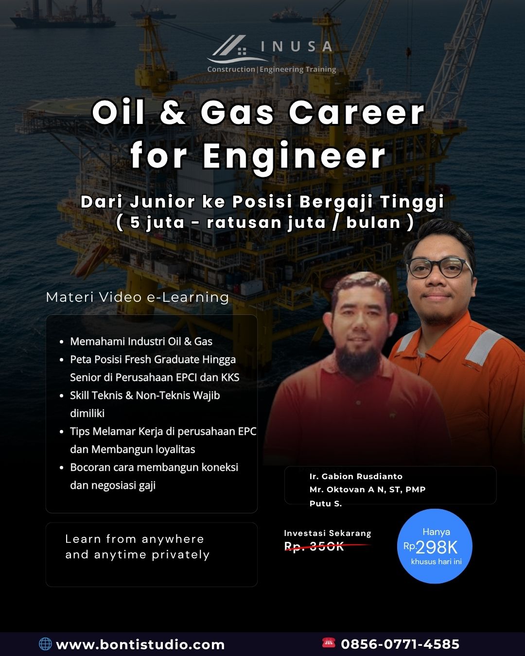 e-Learning Video Rahasia Karir Engineer di Industri Oil & Gas